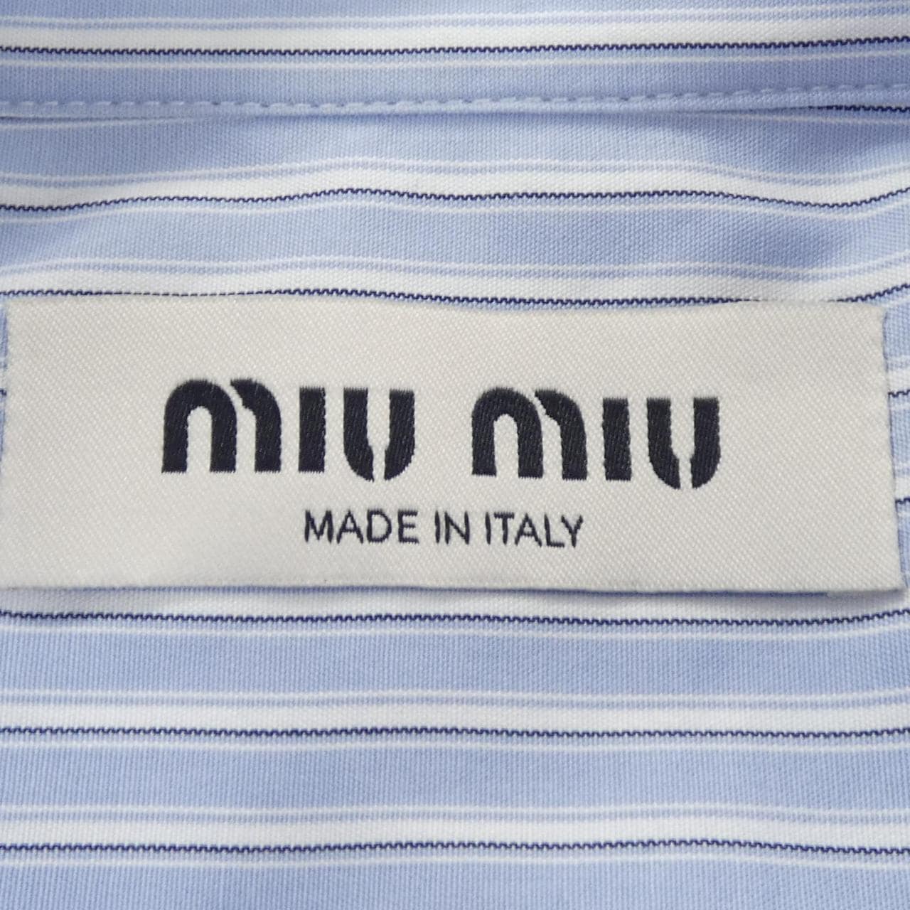 ミュウミュウ MIU MIU MIU MIU ロゴ MK1736 S231 12W8 シャツ