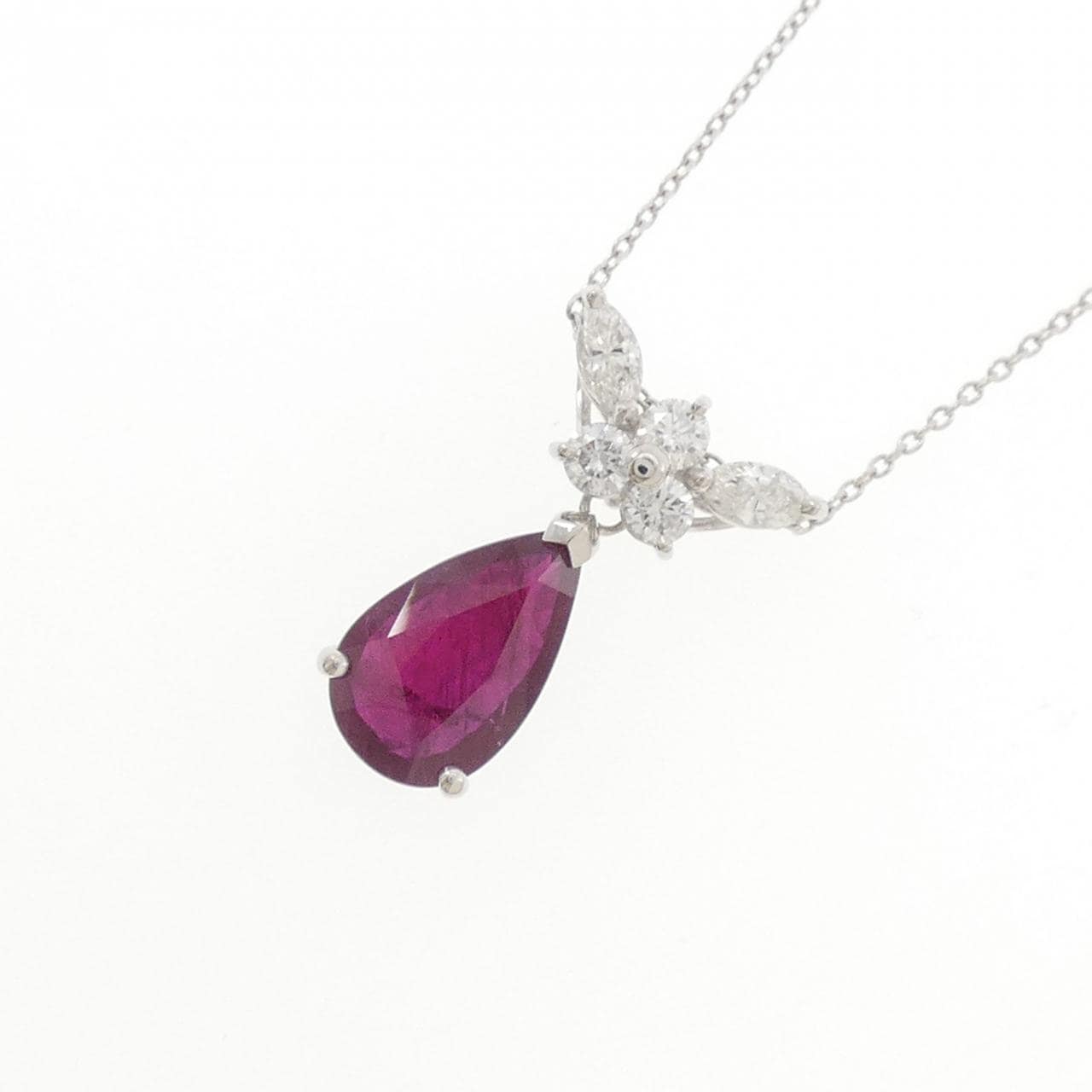 PT900/PT850 ルビー ネックレス 2.53CT
