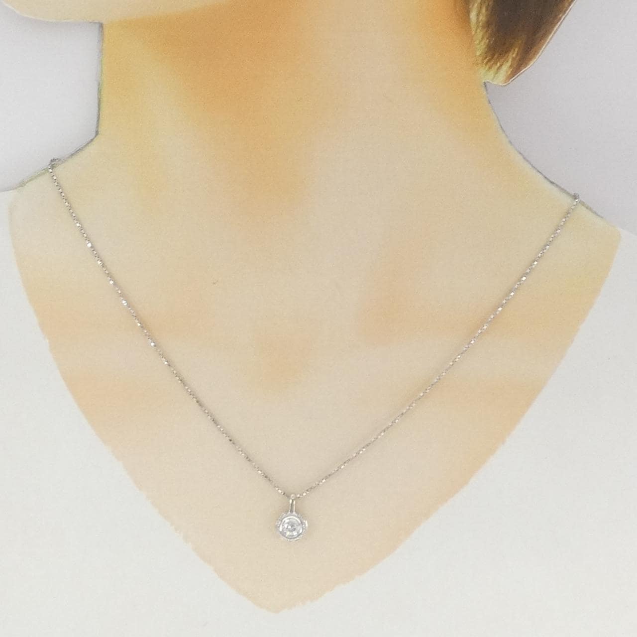 PT900/PT850 ダイヤモンド ネックレス 0.36CT