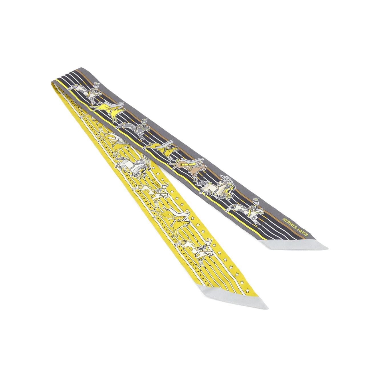 エルメス PANI LA SHAR PAWNEE ツイリー 063587S スカーフ