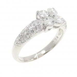 タサキ フラワー ダイヤモンド リング 0.64CT