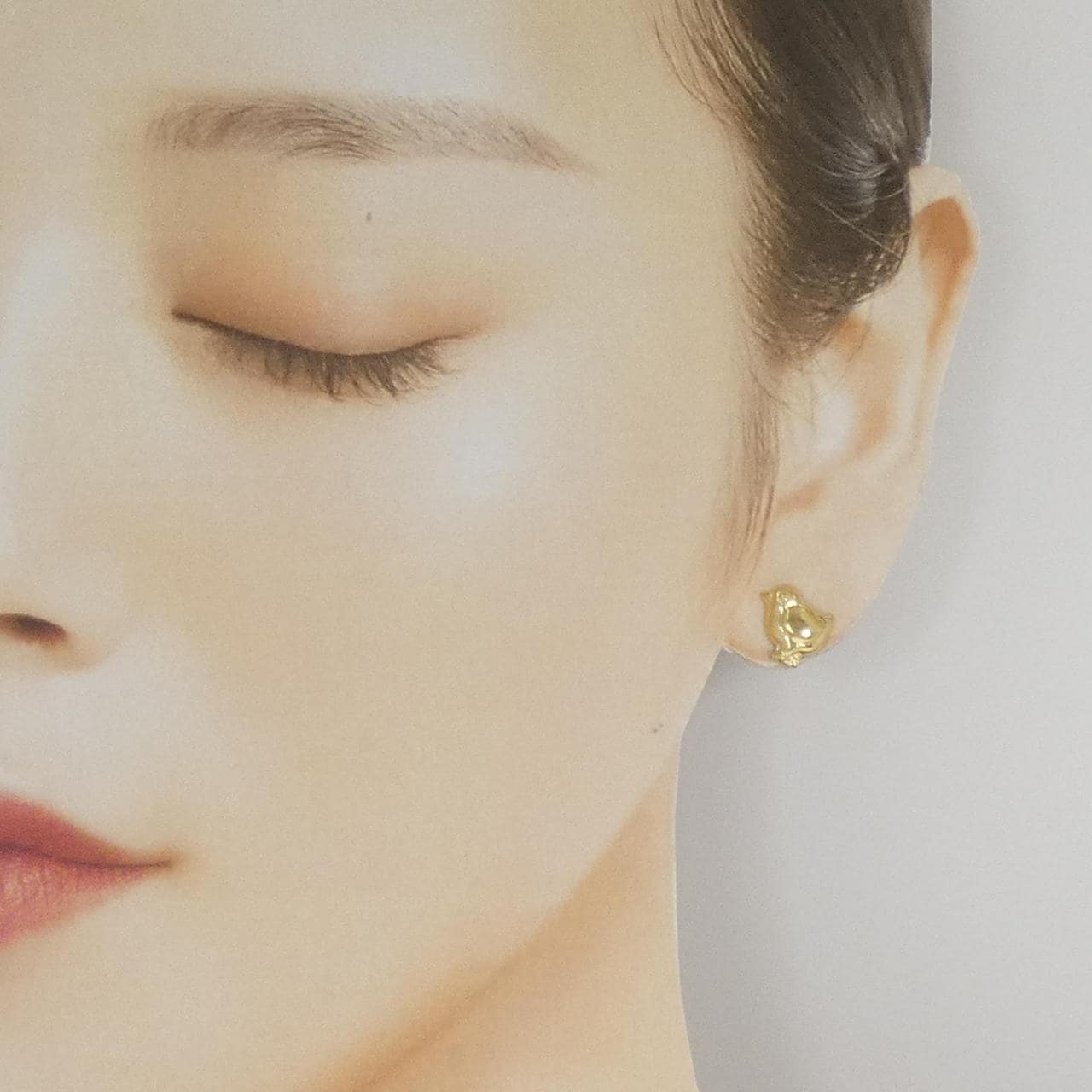 750YG バード ピアス