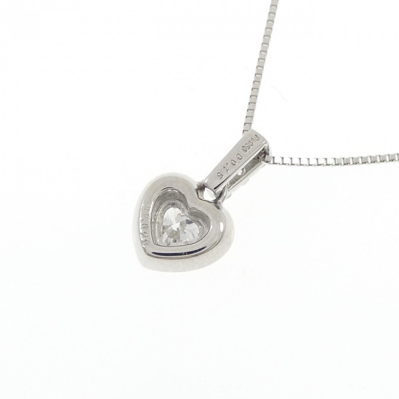 PT950/PT850 ダイヤモンド ネックレス 0.328CT D IF ハートシェイプ
