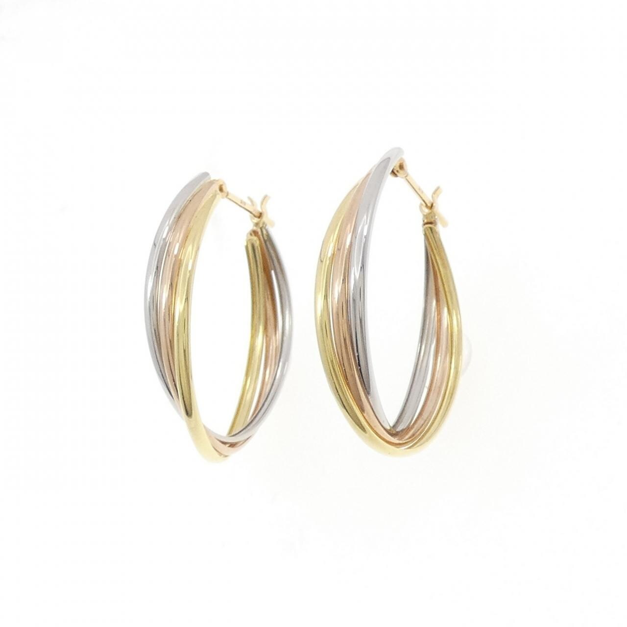 【新品】K18YG/PT900/K18PG ピアス