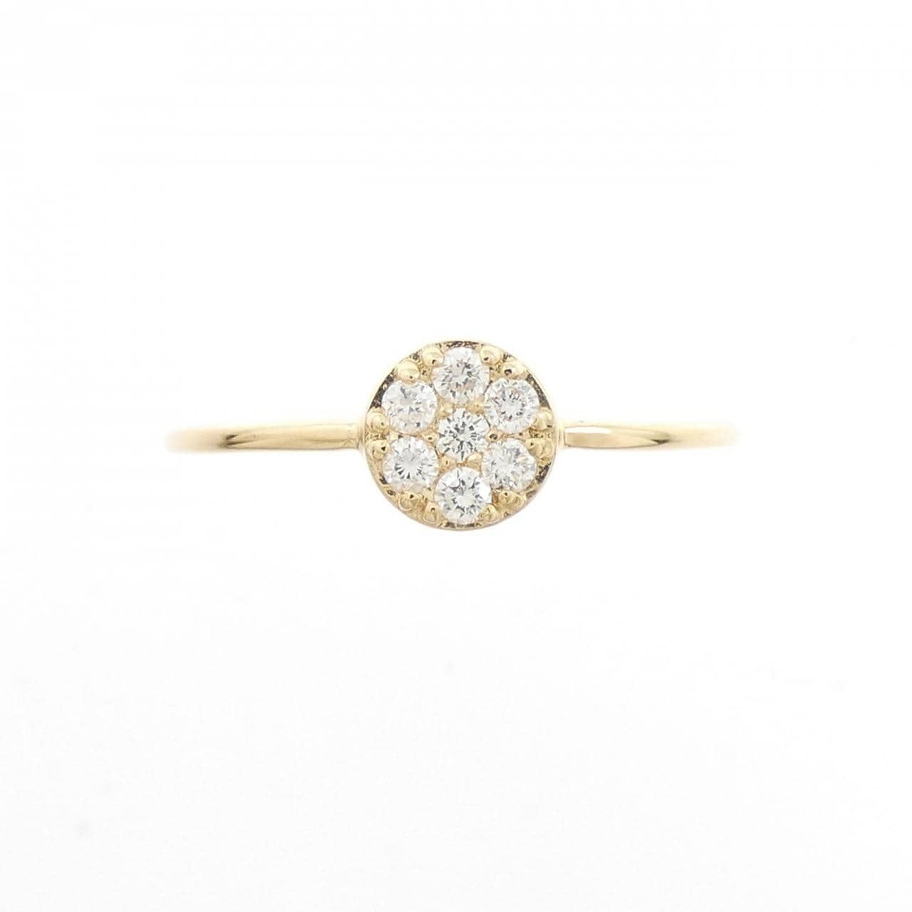 【リメイク】K18YG ダイヤモンド リング 0.10CT