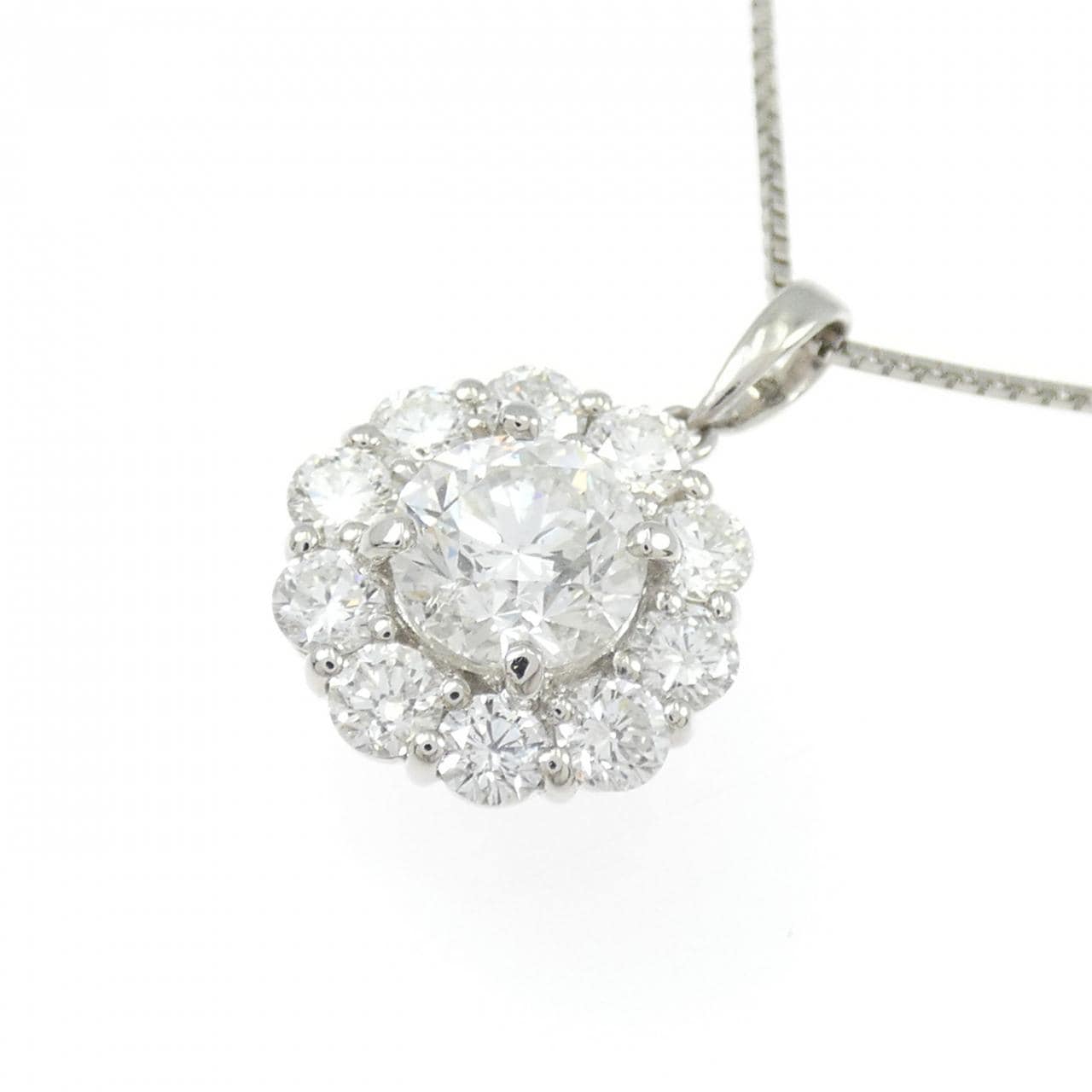 PT900/PT850 ダイヤモンド ネックレス 1.020CT G SI2 Fair