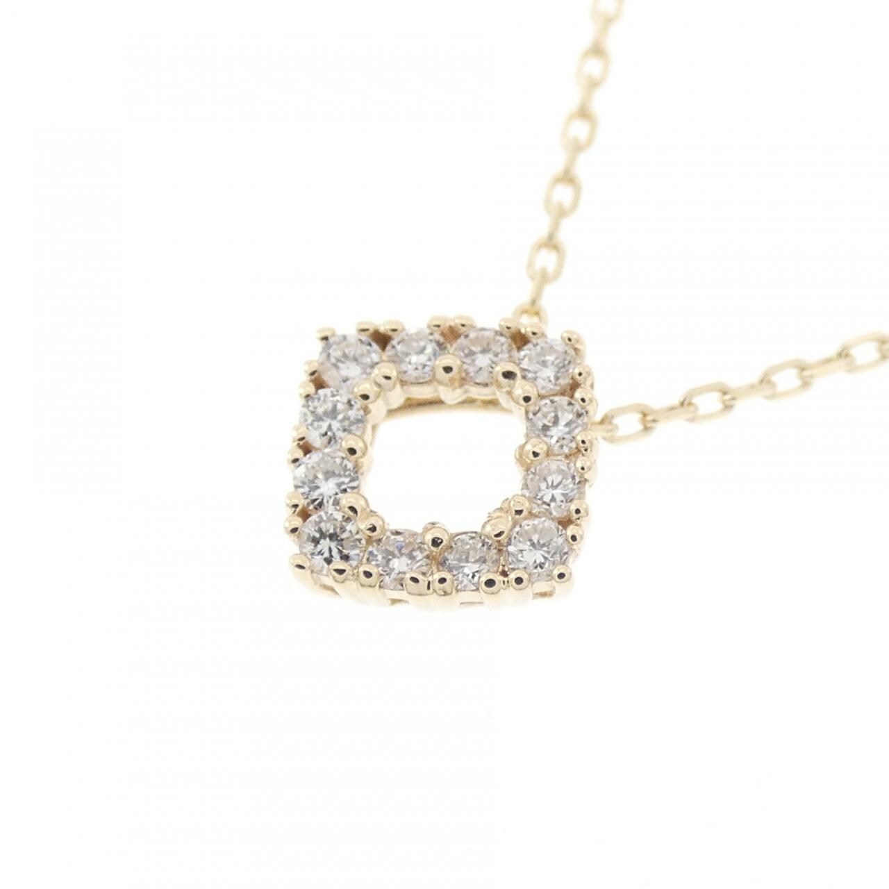 【リメイク】K10YG ダイヤモンド ネックレス 0.10CT
