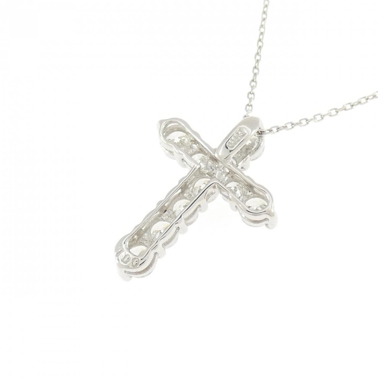 PT900/PT850 クロス ダイヤモンド ネックレス 1.00CT