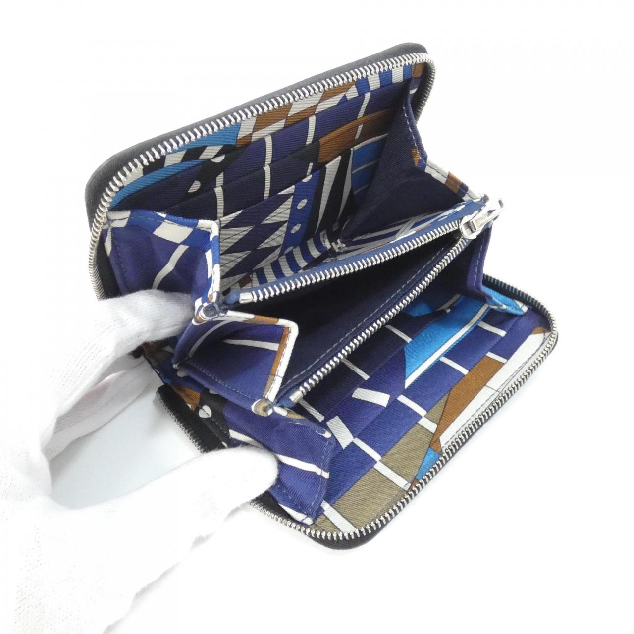 エルメス ONE TWO THREE シルク イン コンパクト 073572CK 財布