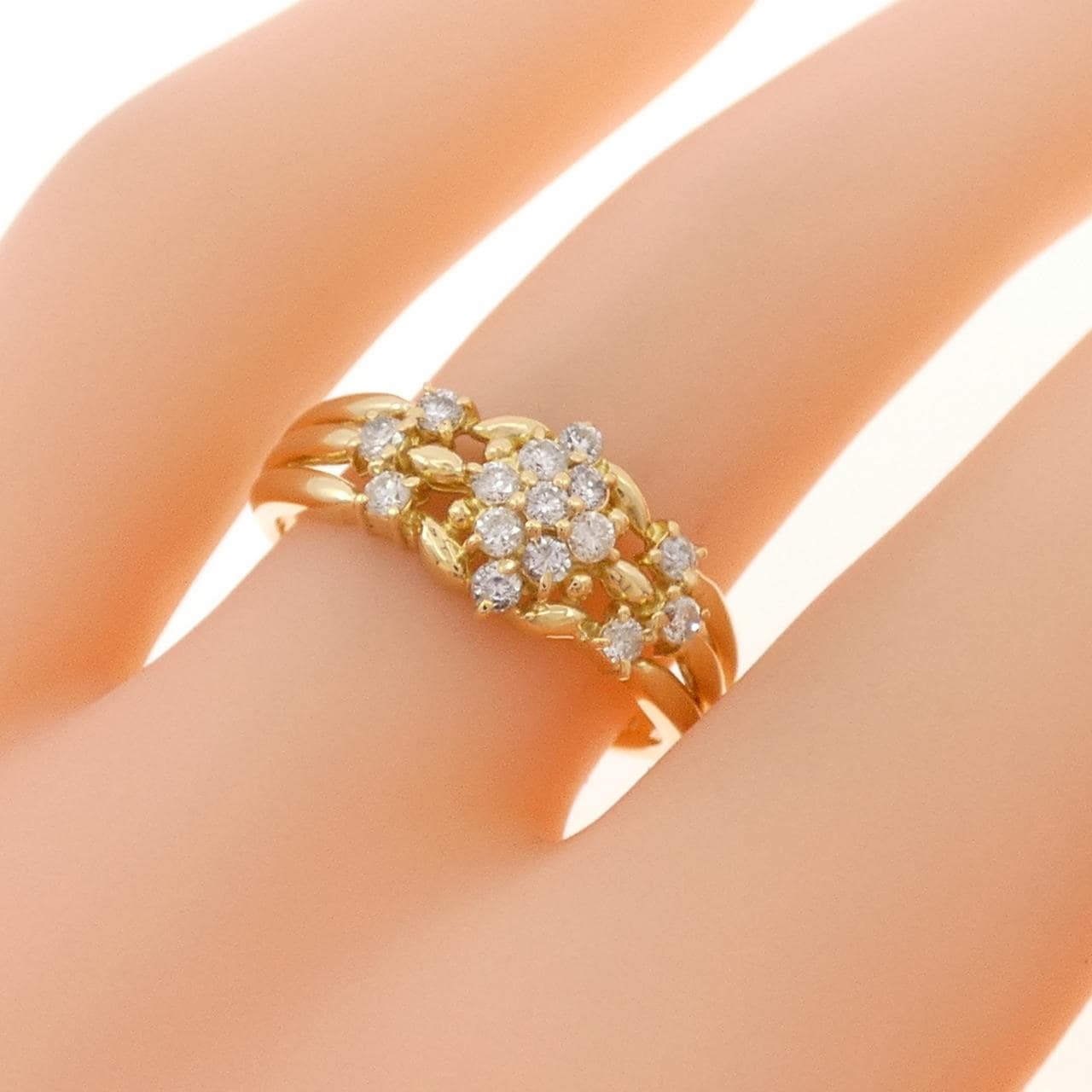 K18YG ダイヤモンド リング 0.31CT