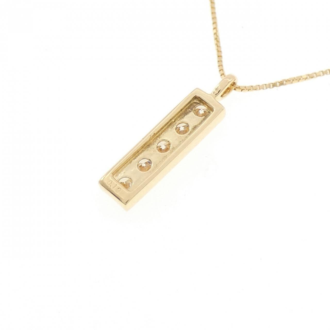 K18YG ダイヤモンド ネックレス 0.19CT