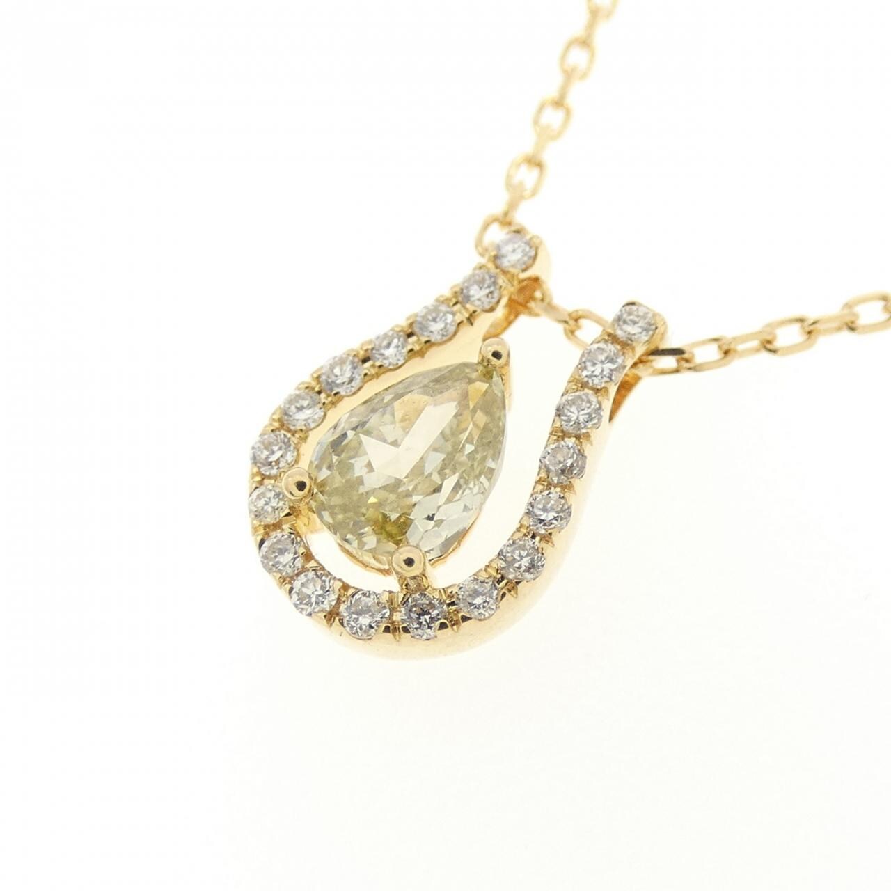 K18YG ダイヤモンド ネックレス 0.40CT