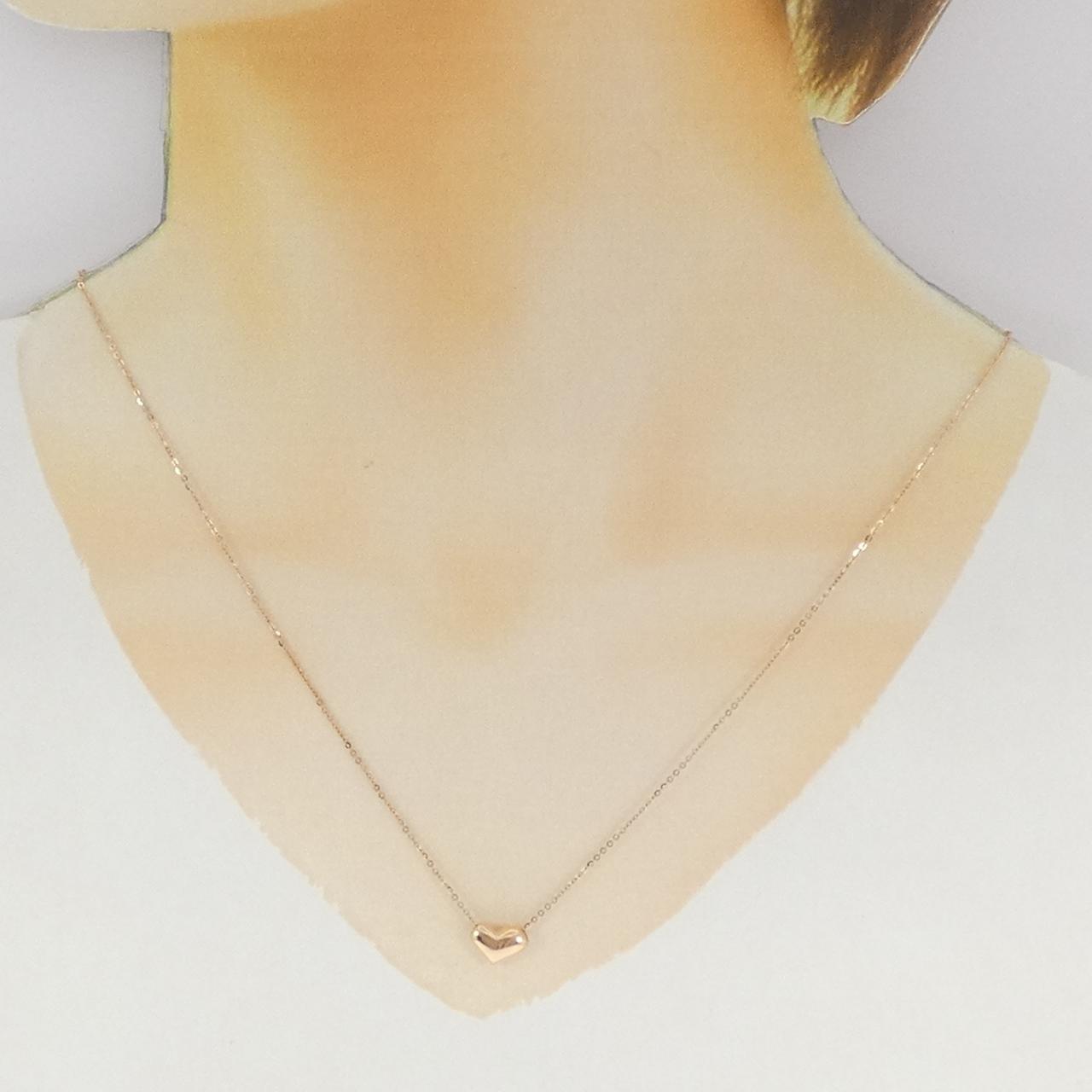 750PG ハート ネックレス