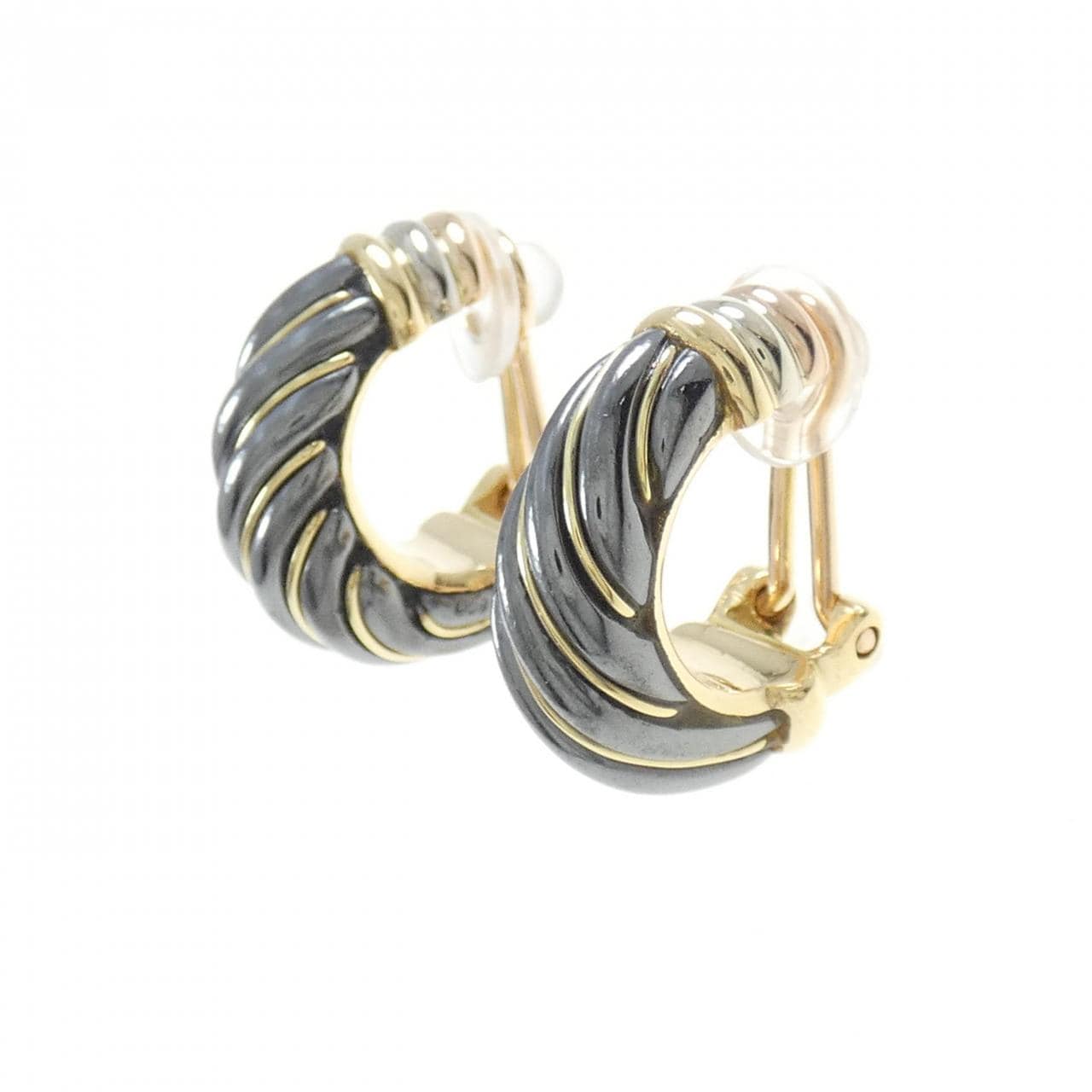 [vintage] Cartier 750 Three-Color/ Hallmark Earrings