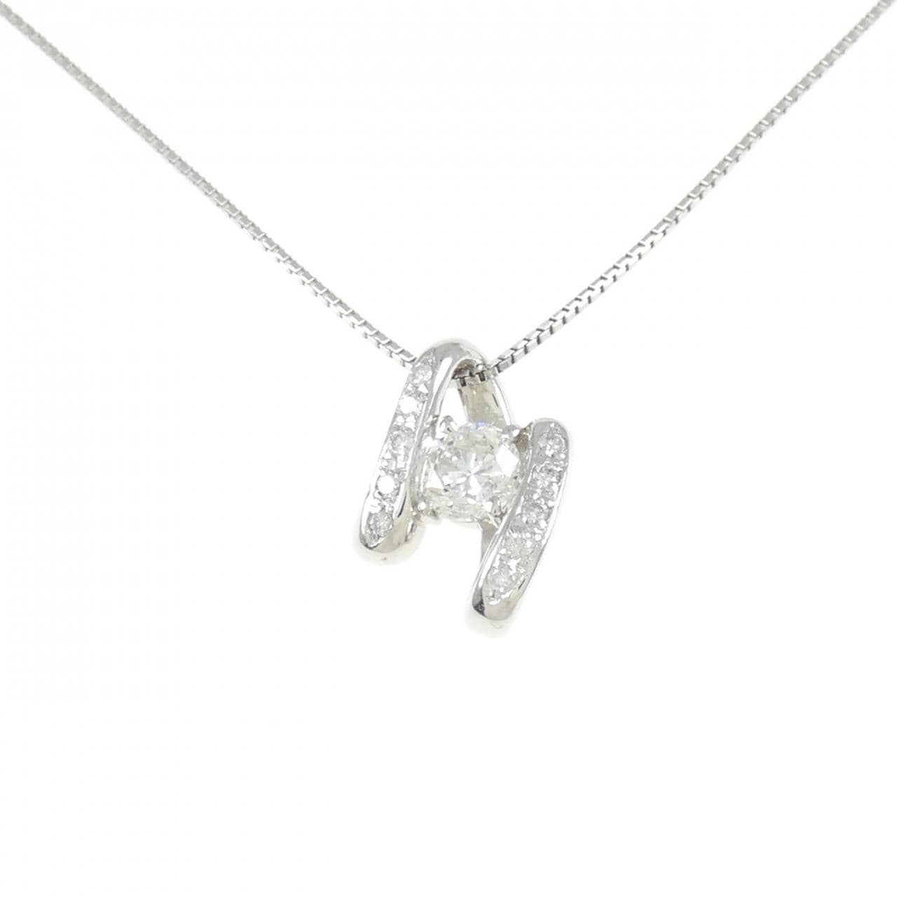 PT900/PT850 ダイヤモンド ネックレス 0.547CT H SI2 Fair