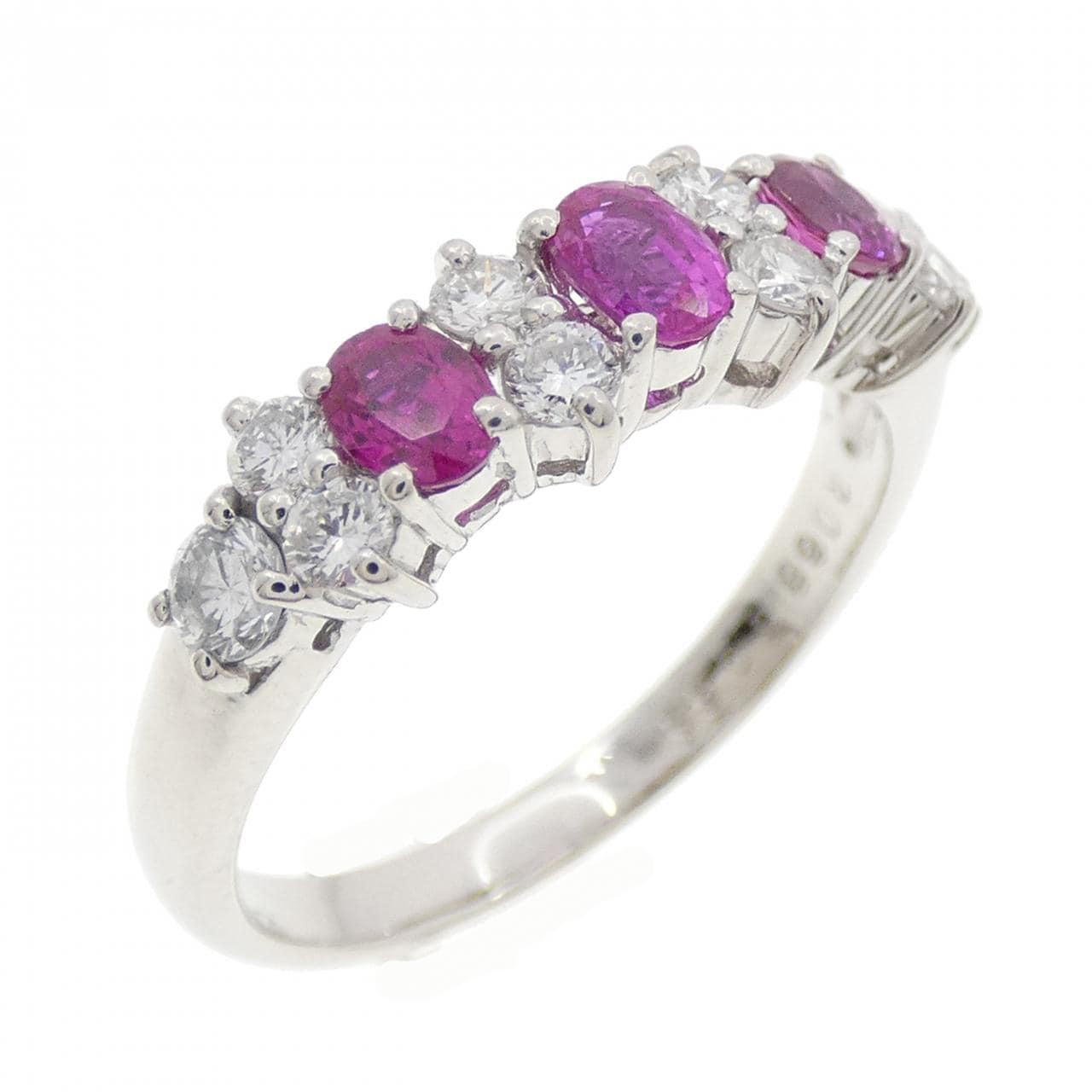 PT900 ルビー リング 0.68CT