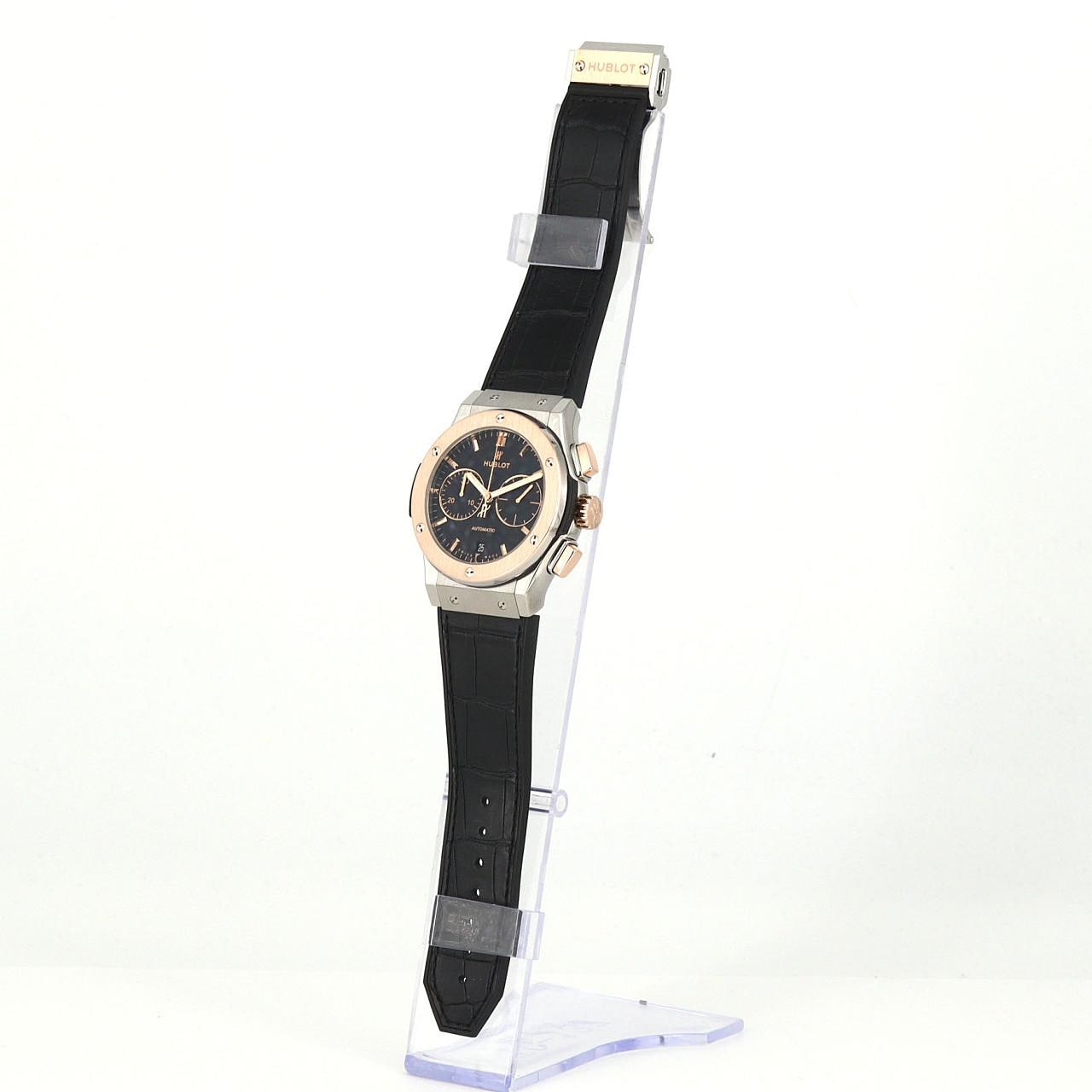 ウブロ クラシックフュージョンクロノグラフチタニウムキングゴールド 521.NO.1181.LR TIxPG 自動巻