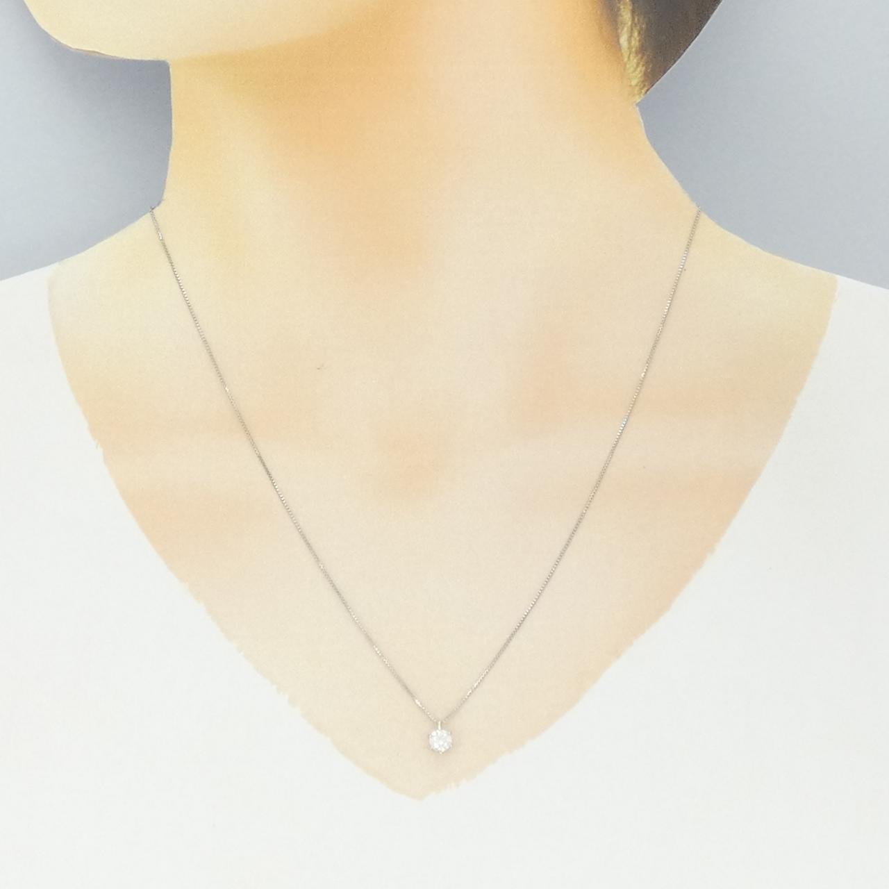 PT900/PT850 ダイヤモンド ネックレス 0.301CT G SI2 EXT