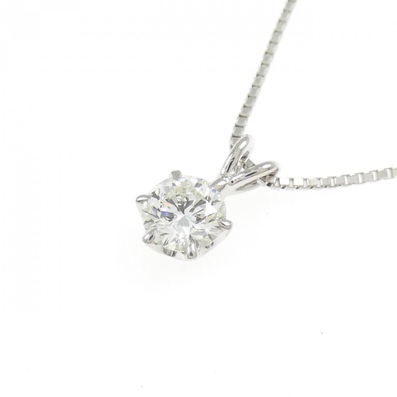 PT900/PT850 ダイヤモンド ネックレス 0.479CT I VS2 EXT H&C