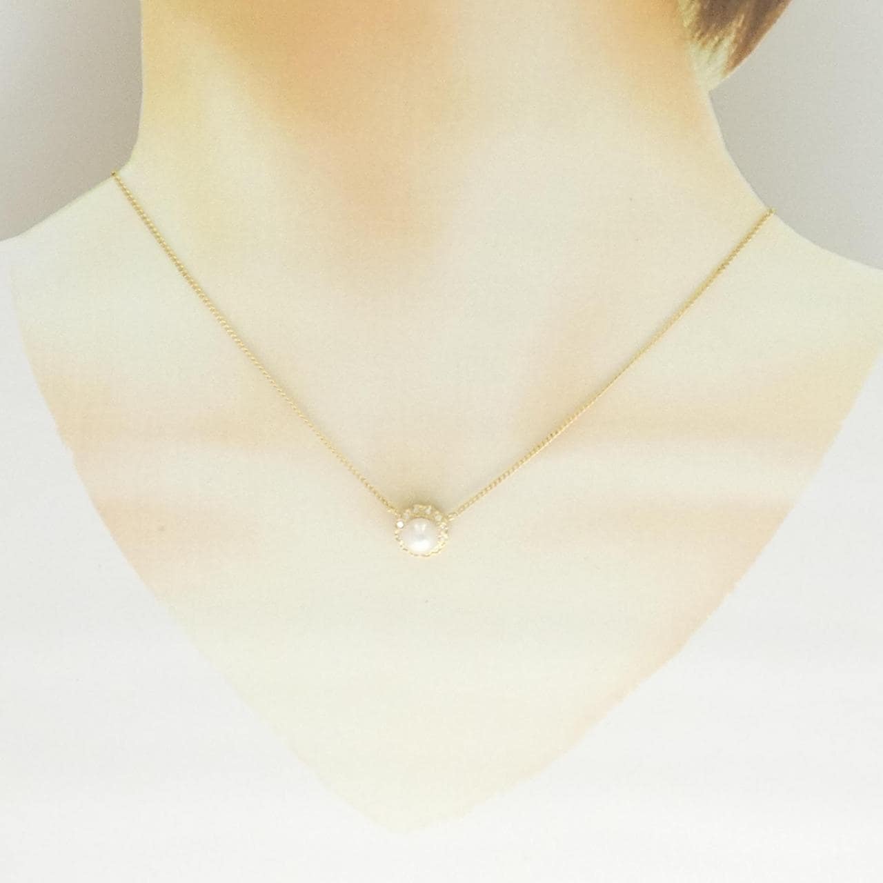 K18YG アコヤパール ネックレス 6.8mm