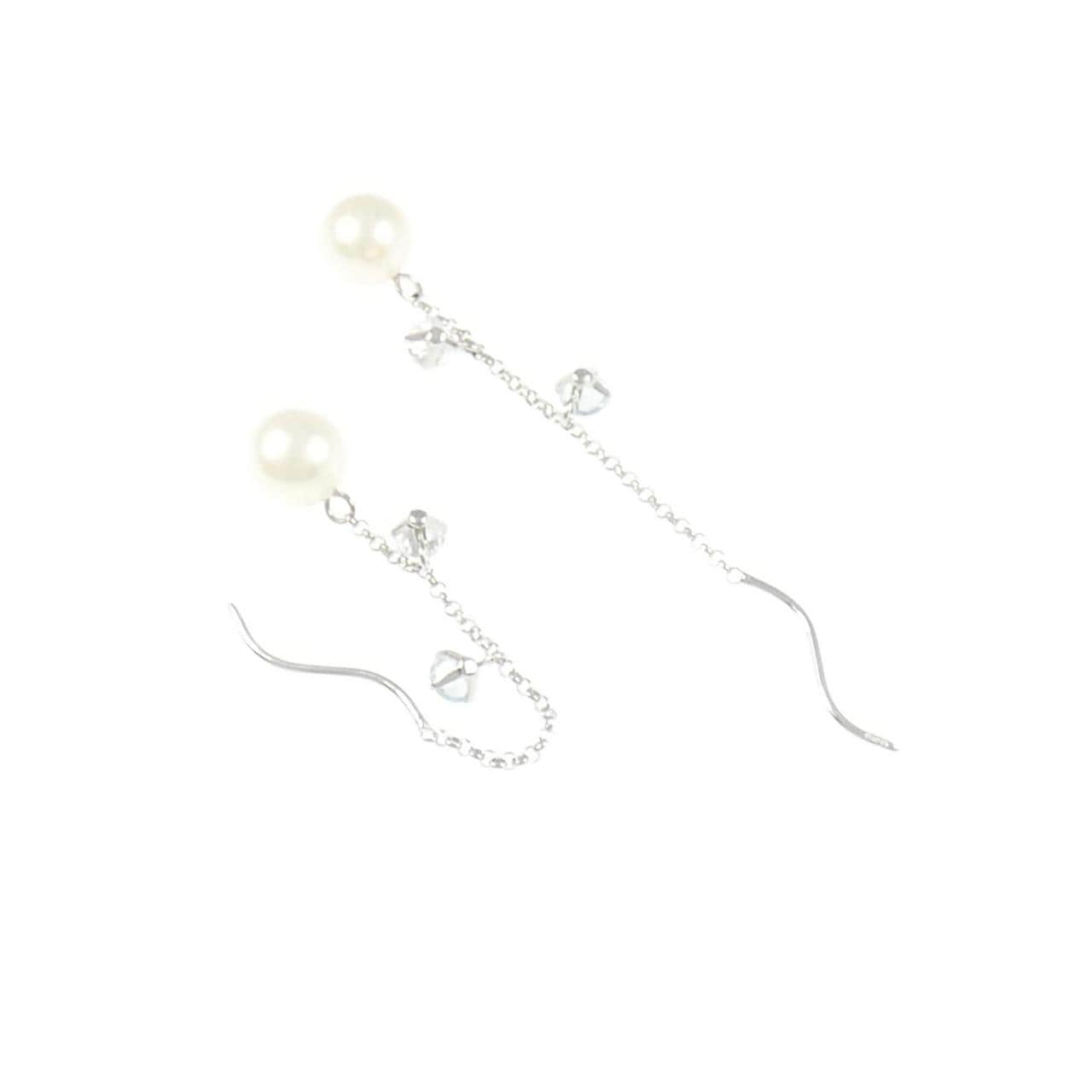 K14WG 淡水パール ピアス 5.7mm