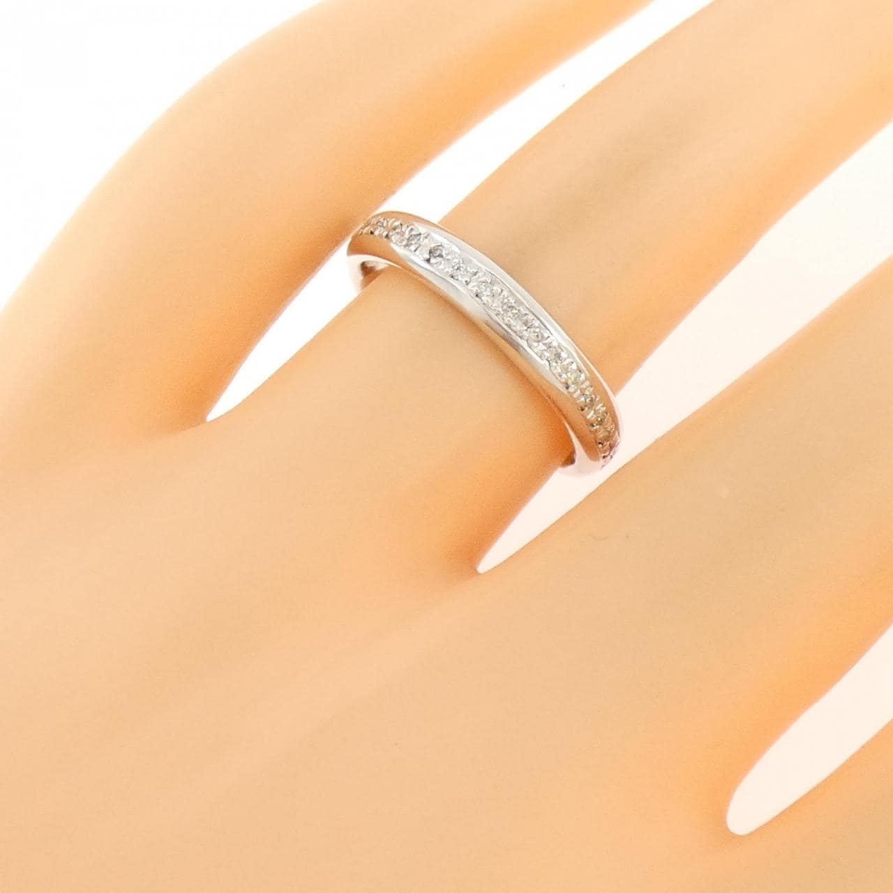 K18WG ダイヤモンド リング 0.11CT