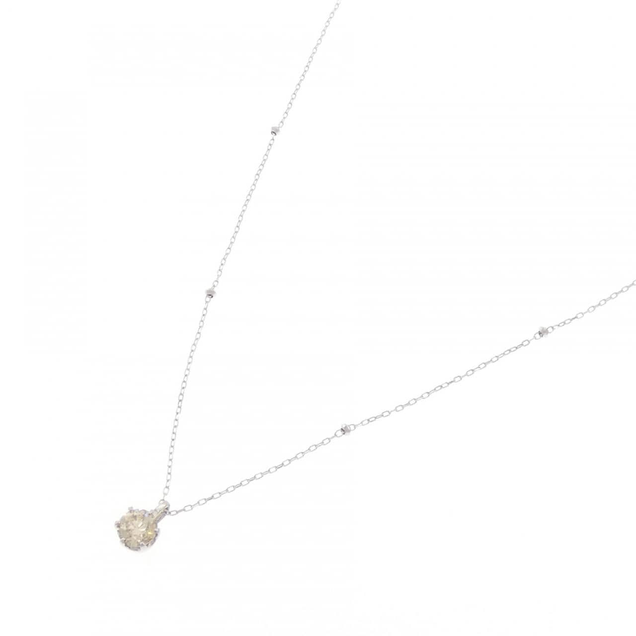 純PT/PT850 ダイヤモンド ネックレス 0.513CT