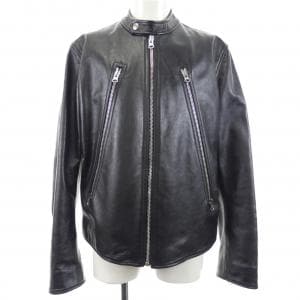 エムエムシックス MM6 八の字 S52AM0227 UNISEX レザーライダースジャケット