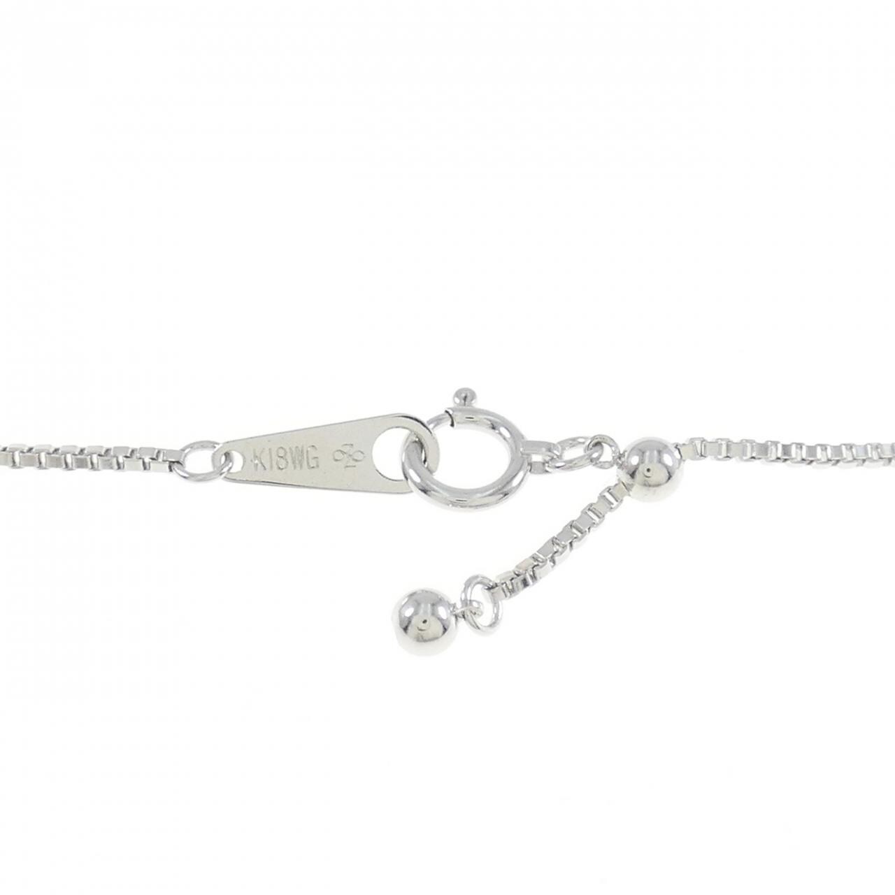 K18WG Peridot necklace 0.79CT