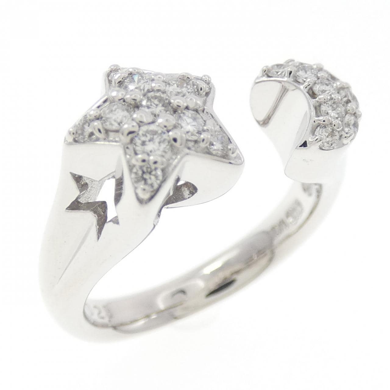 PONTE VECCHIO Star Moon Ring 0.23CT