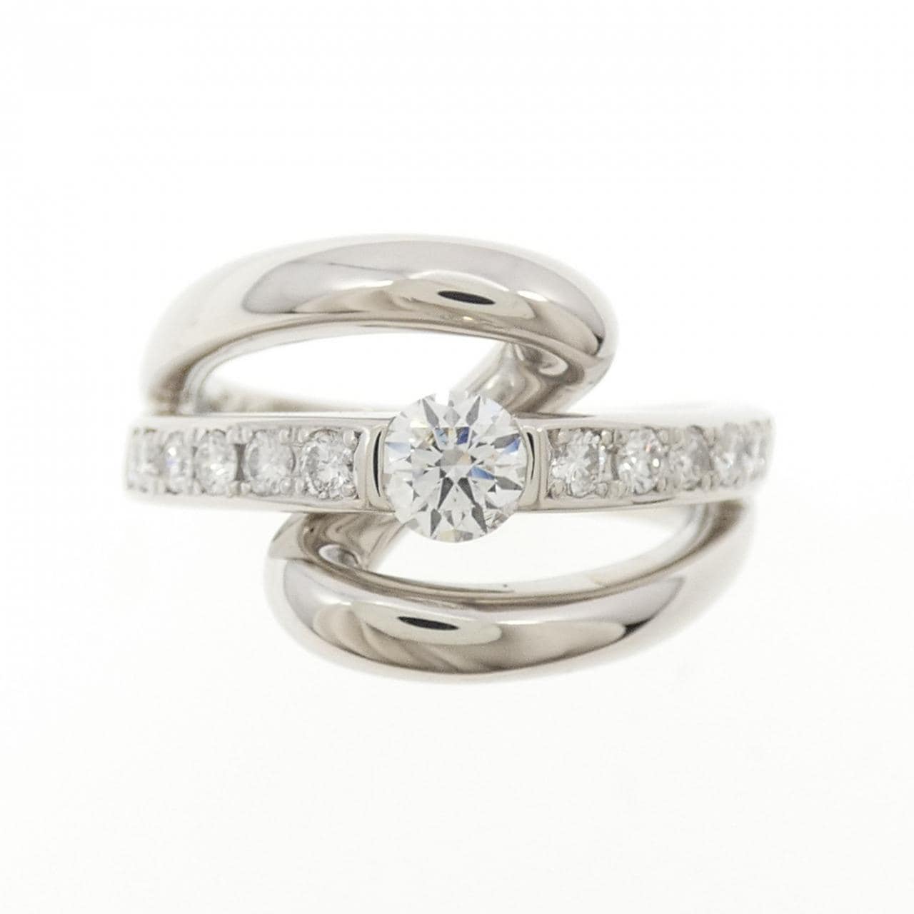 PT950 ダイヤモンド リング 0.55CT