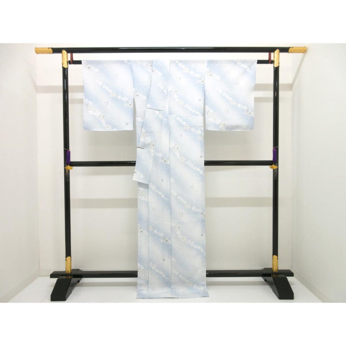 【新品】単衣　駒絽小紋