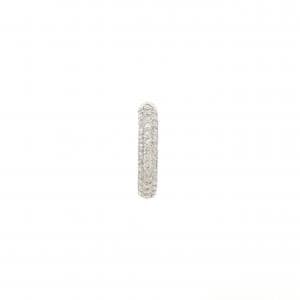 K18WG ダイヤモンド ピアス 0.20CT 片耳