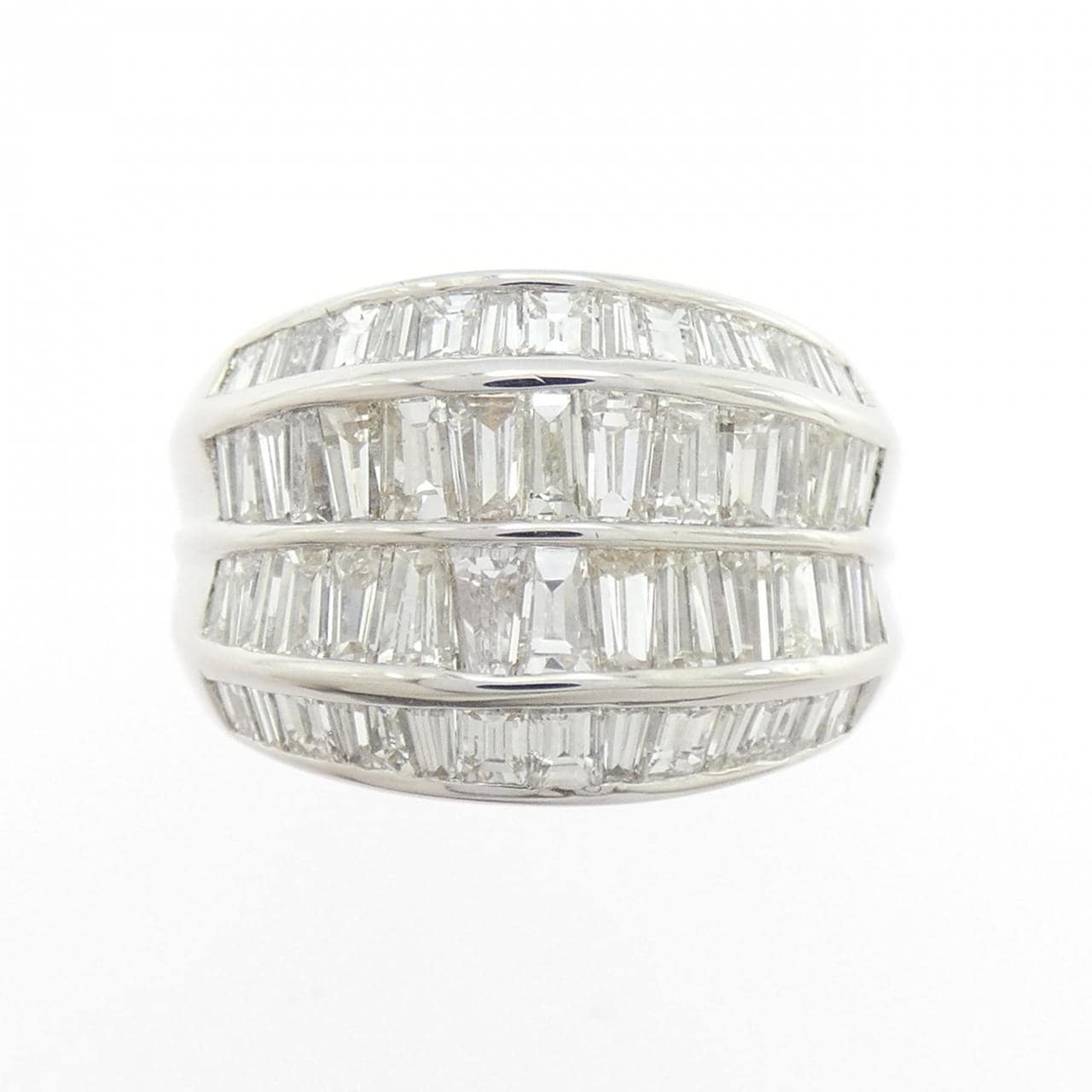 K18WG ダイヤモンド リング 2.99CT