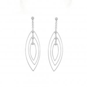 K18WG ダイヤモンド ピアス 0.10CT