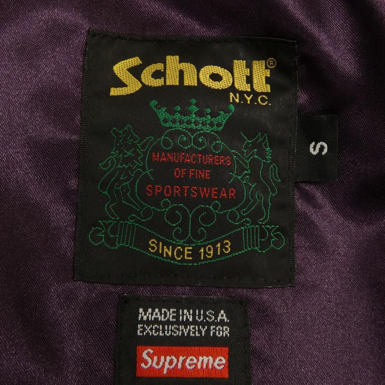 シュプリーム SUPREME SCHOTT ダウンジャケット