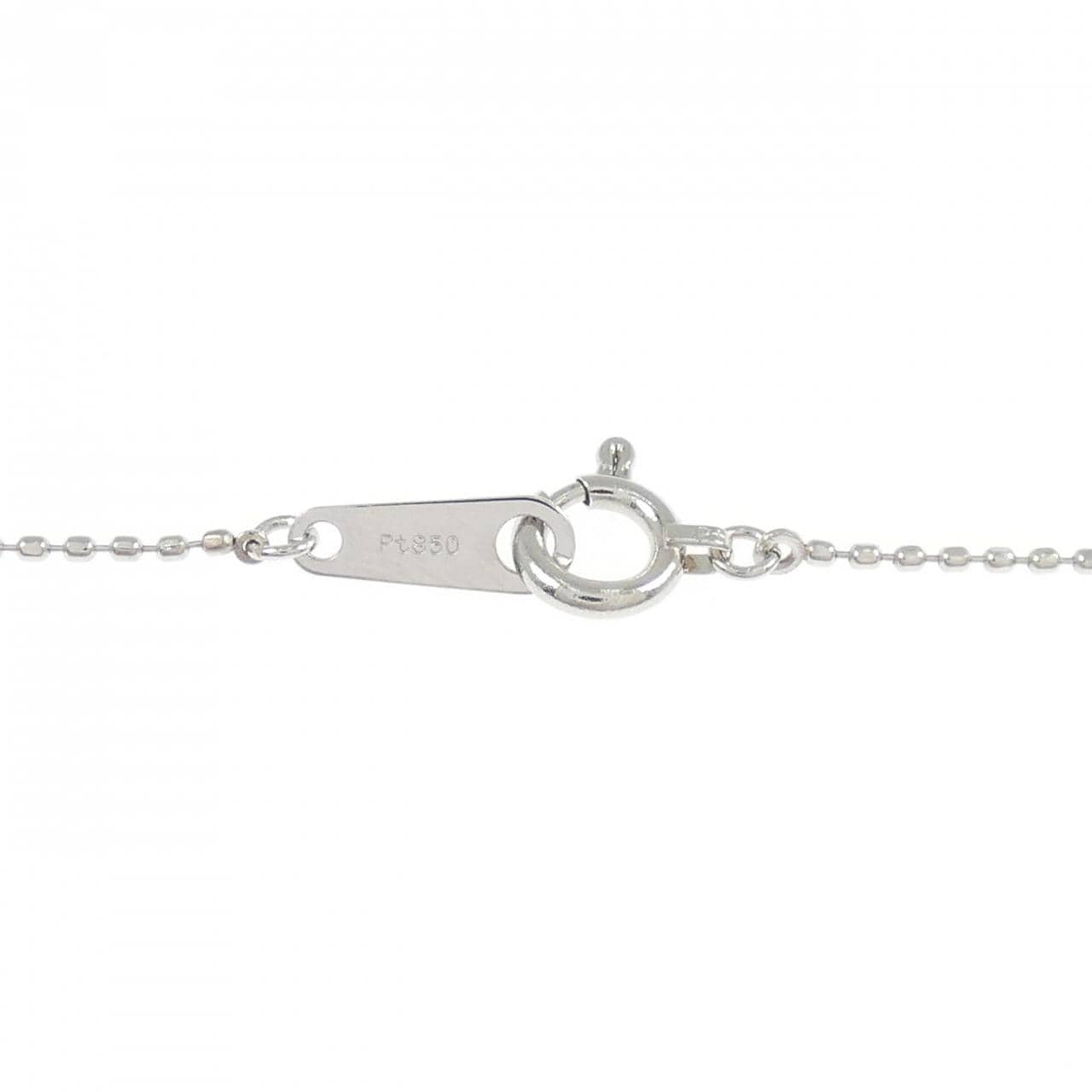 PT900/PT850 ソリティア ダイヤモンド ネックレス 0.33CT