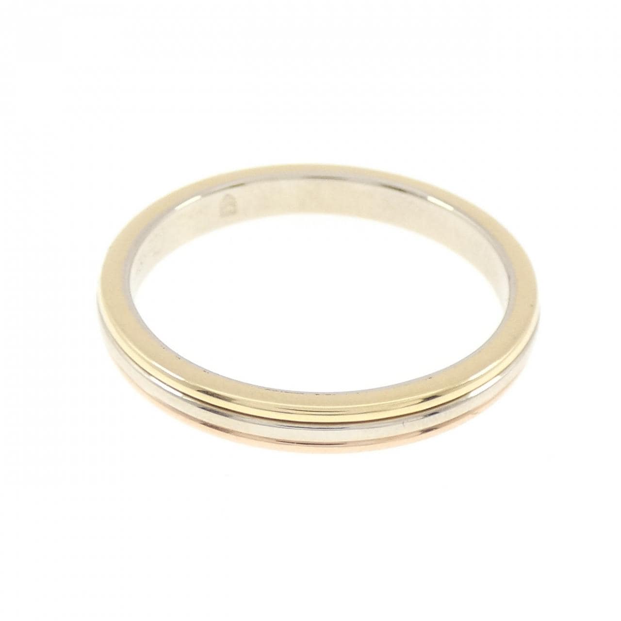 カルティエ スリーゴールドウェディング リング