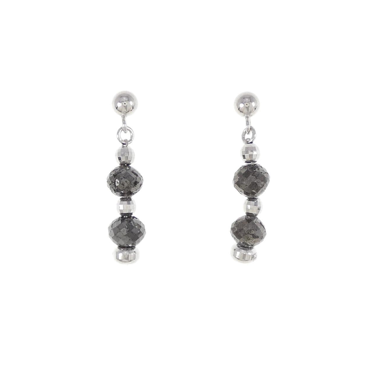 K18WG ダイヤモンド ピアス 2.14CT
