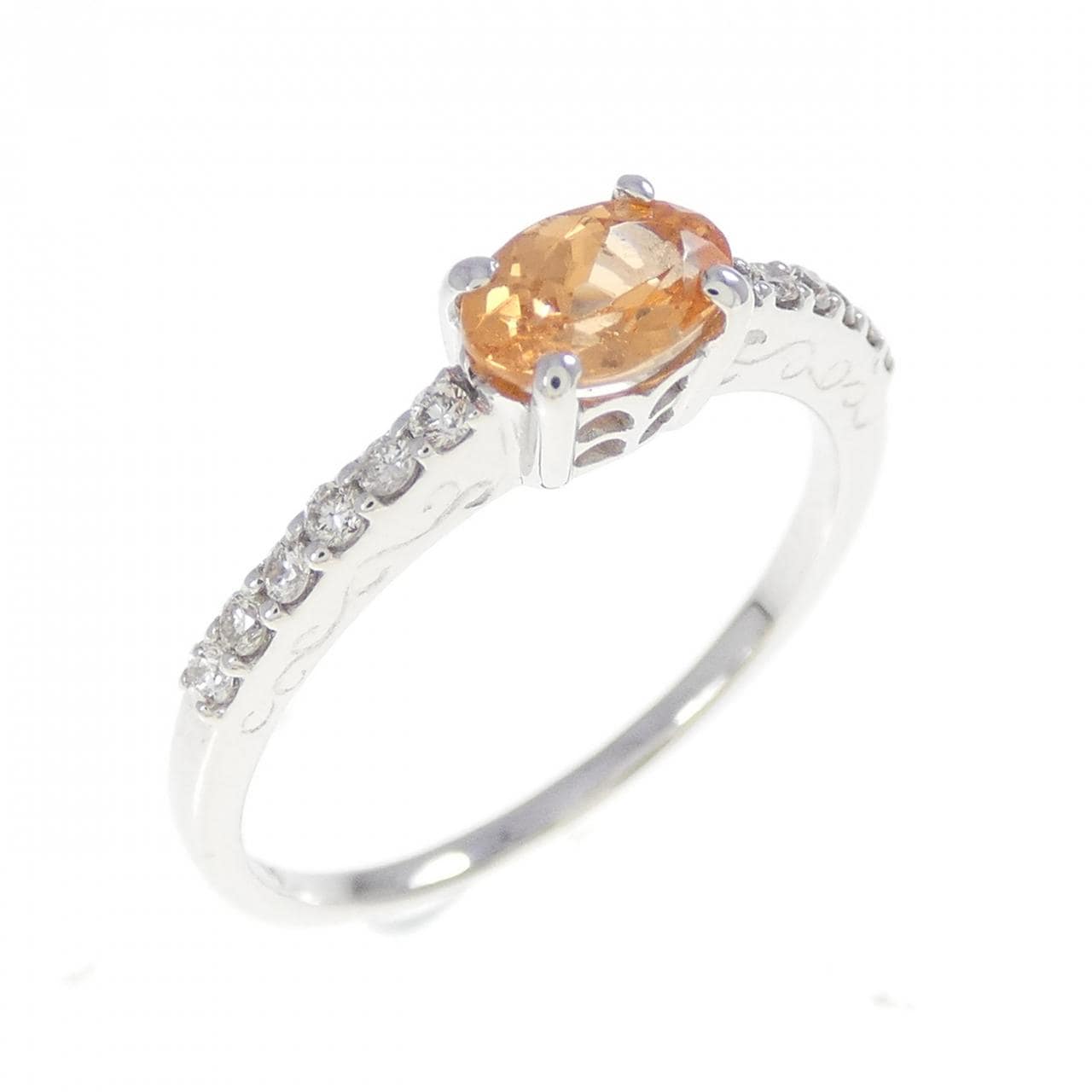 K18WG ガーネット リング