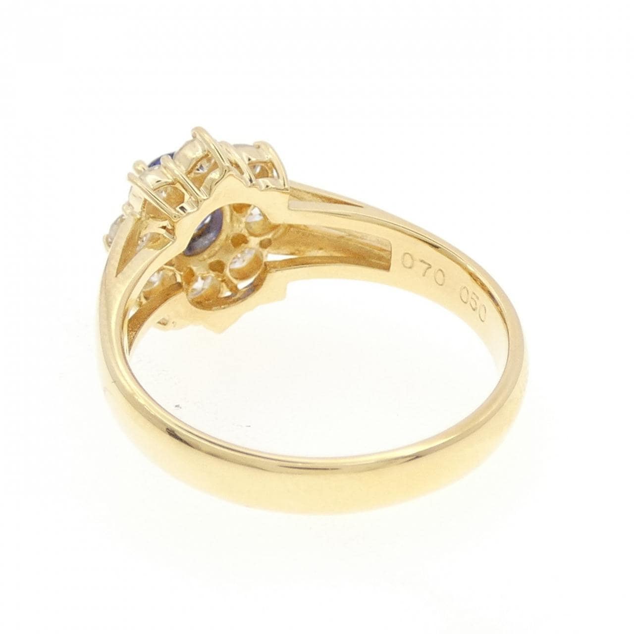 K18YG サファイヤ リング 0.70CT