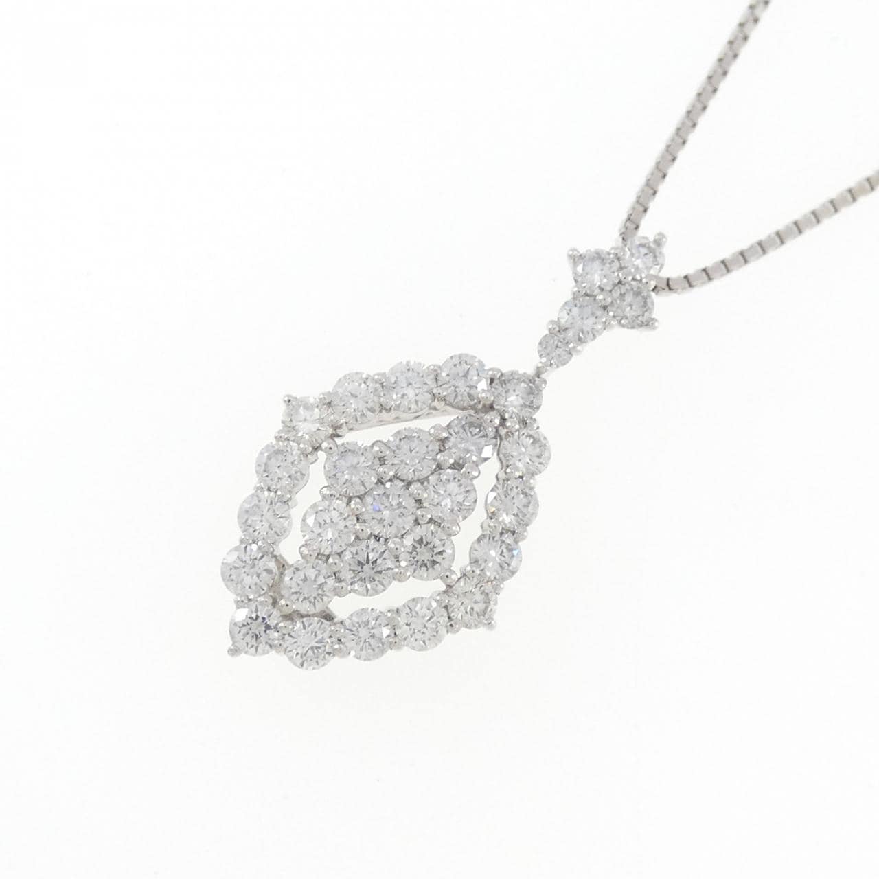PT950/PT850 ダイヤモンド ネックレス 1.00CT