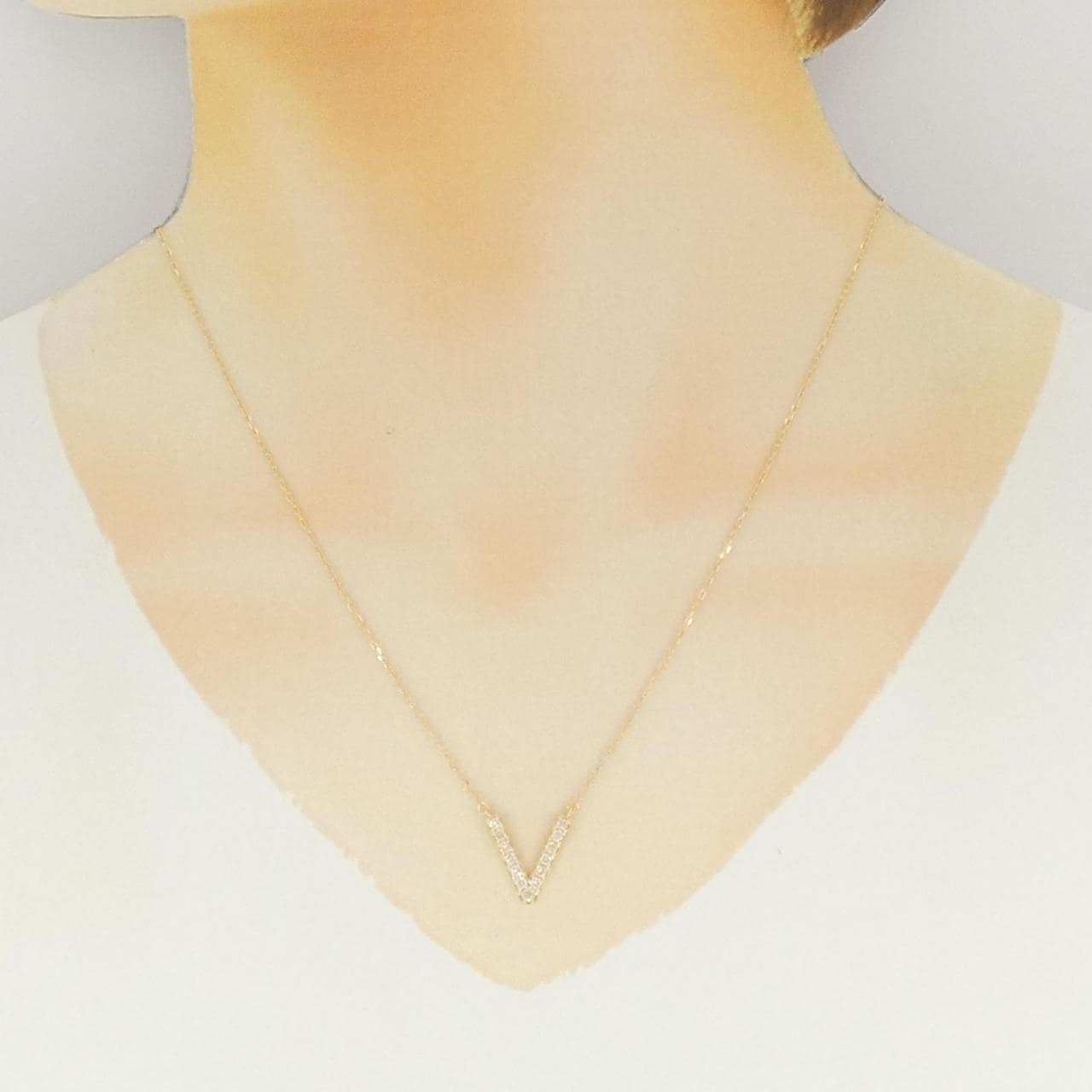 K18YG ダイヤモンド ネックレス 0.32CT
