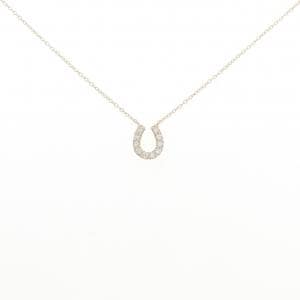【リメイク】K10YG  ホースシュー ダイヤモンド ネックレス 0.15CT
