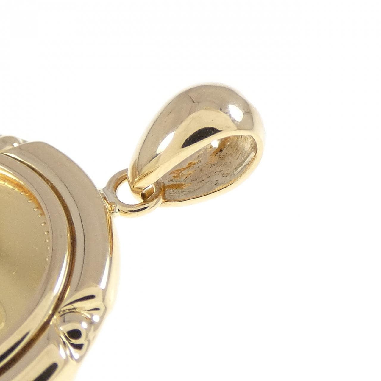 K18YG(枠) コイン ペンダント