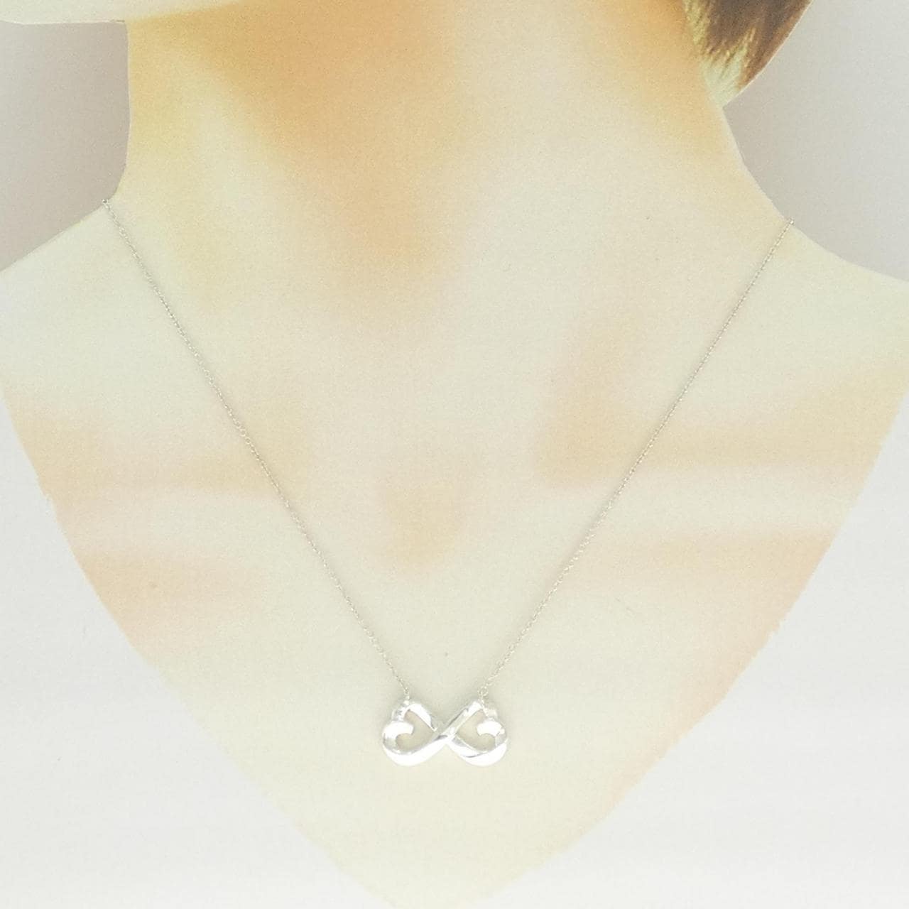 ティファニー ダブルラビングハート ネックレス