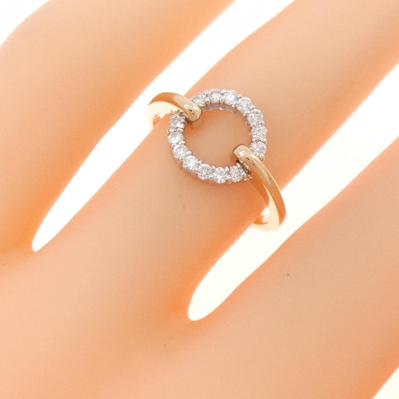K18PG/K18WG ダイヤモンド リング 0.15CT
