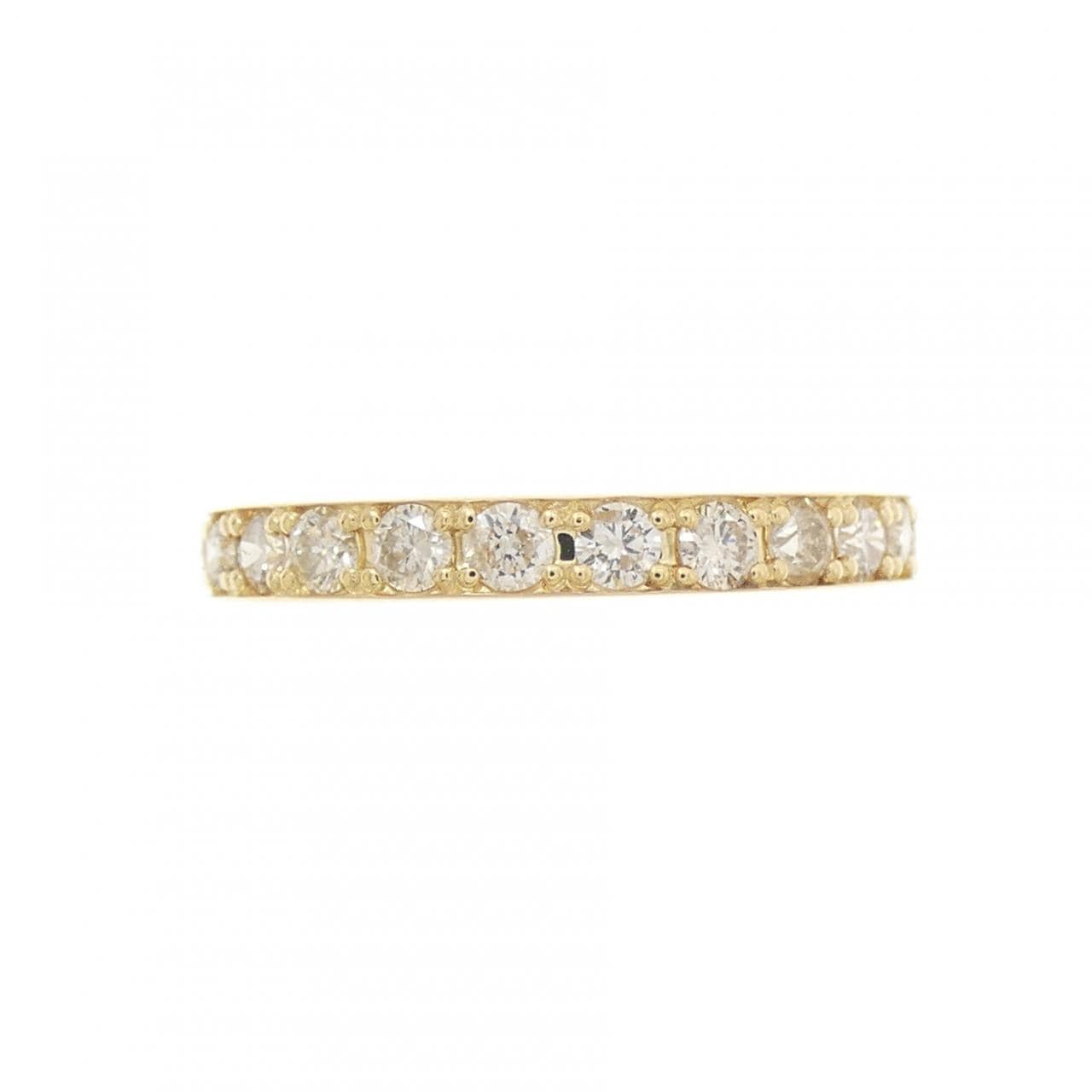 K18YG ハーフエタニティ ダイヤモンド リング 0.50CT