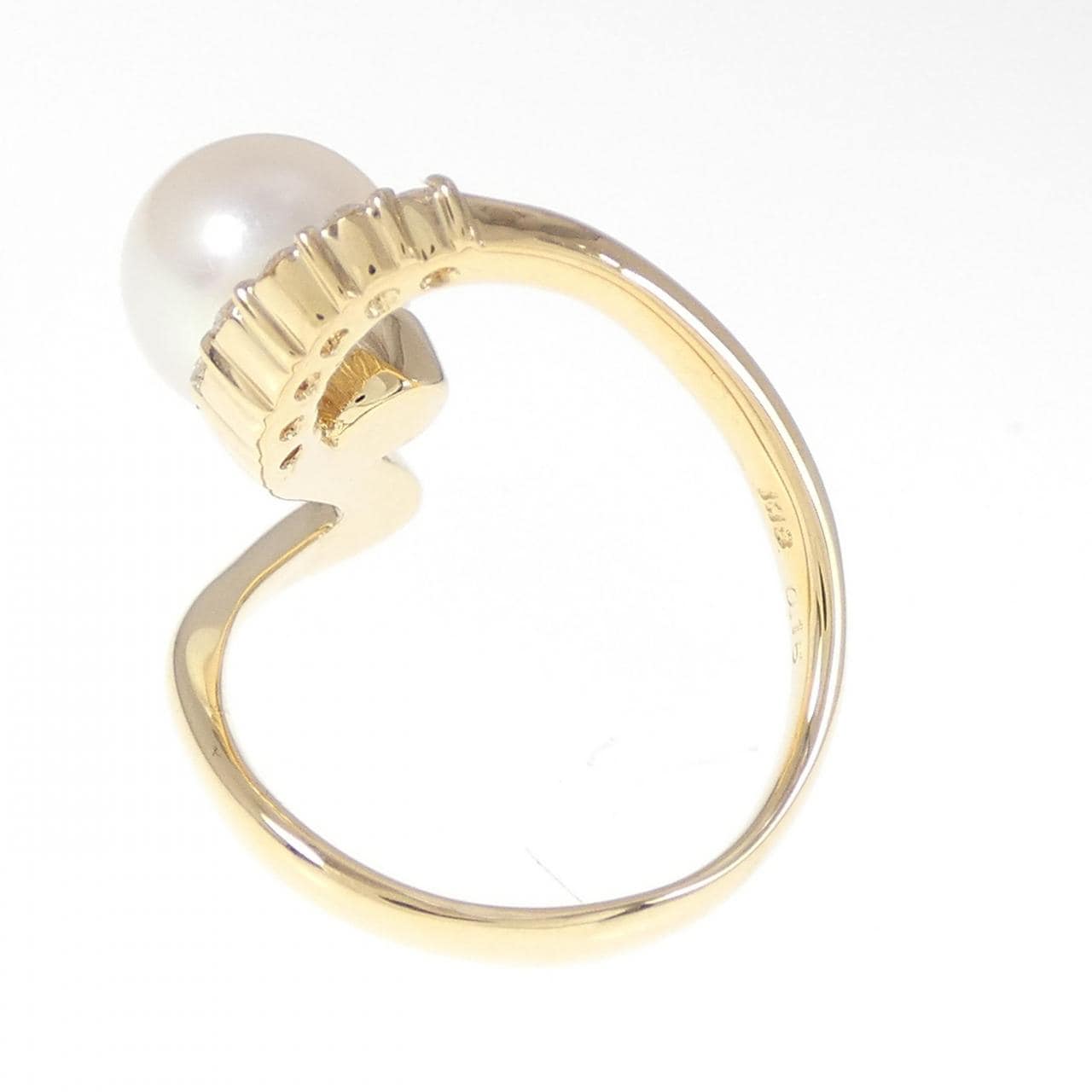 K18YG Akoya pearl ring 8.7mm