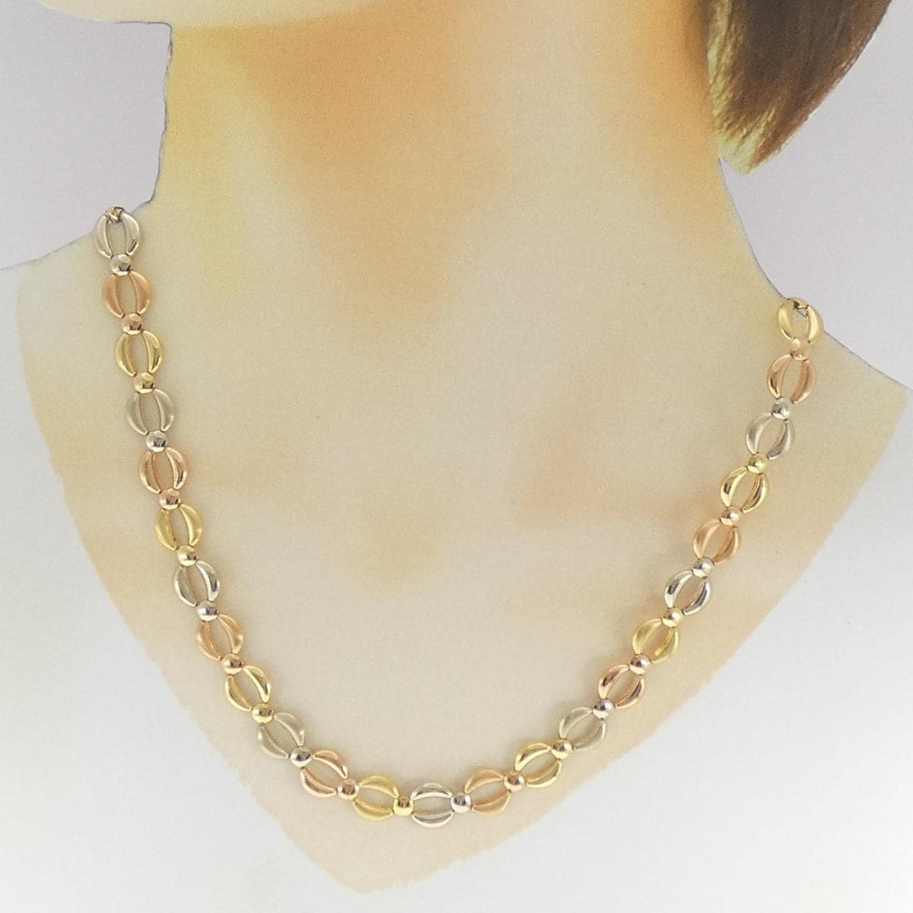 750スリーカラー ネックレス